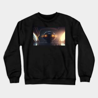 Insect robot with cinematic light Crewneck Sweatshirt